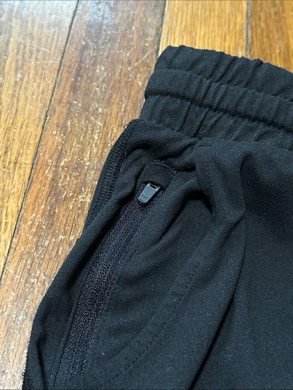 Pacific Trail Black Elastic Waist Lounge Shorts, Large - Picture 7 of 7